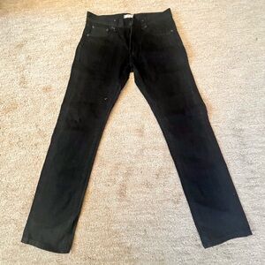 Uniqlo Black Slim Straight-Leg Jeans